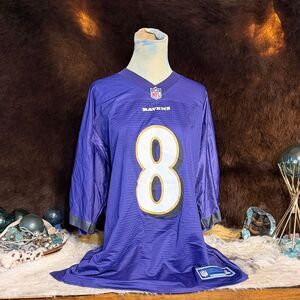 Purple Ravens Jersey with Number 8 XLT (3375)